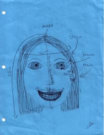 Julia's face blueprint