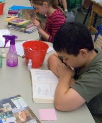 reading at tables cropped